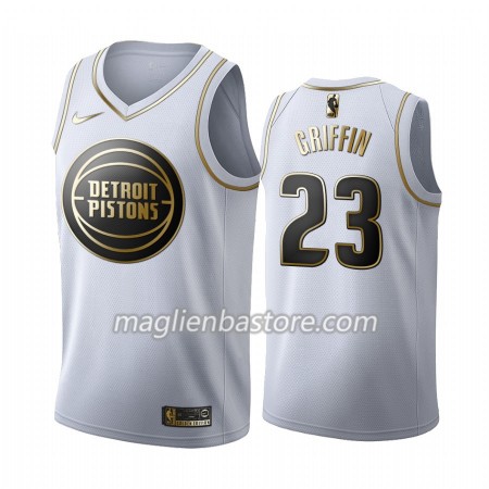 Maglia NBA Detroit Pistons Blake Griffin 23 Nike 2019-20 Bianco Golden Edition Swingman - Uomo